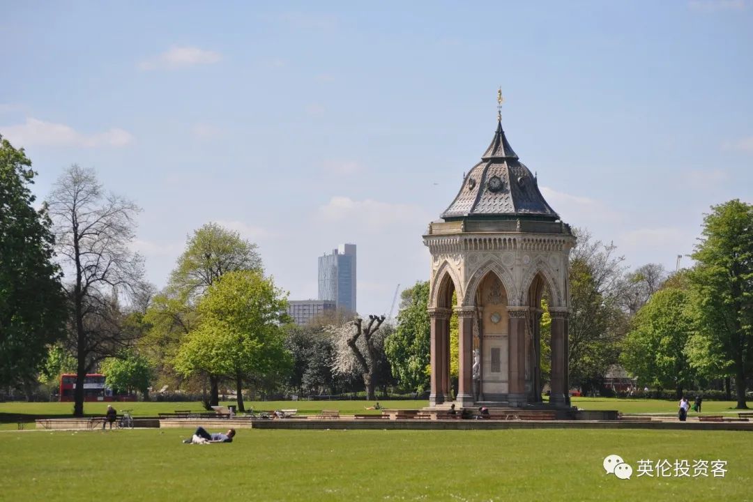 英国伦敦肯辛顿公园,伦敦富人区小众公园