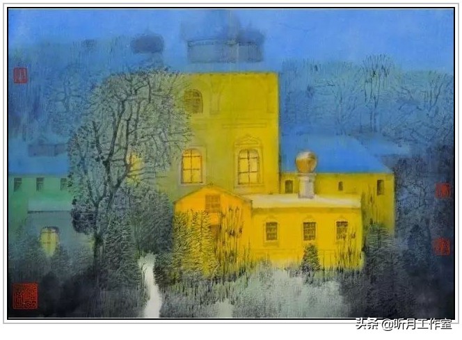 卢禹舜中国画欣赏,卢禹舜先生山水画创作