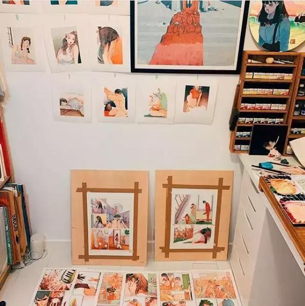 不务正业、跳钢管舞的她靠画羞羞画撩到46万粉丝,画作撩性格酷