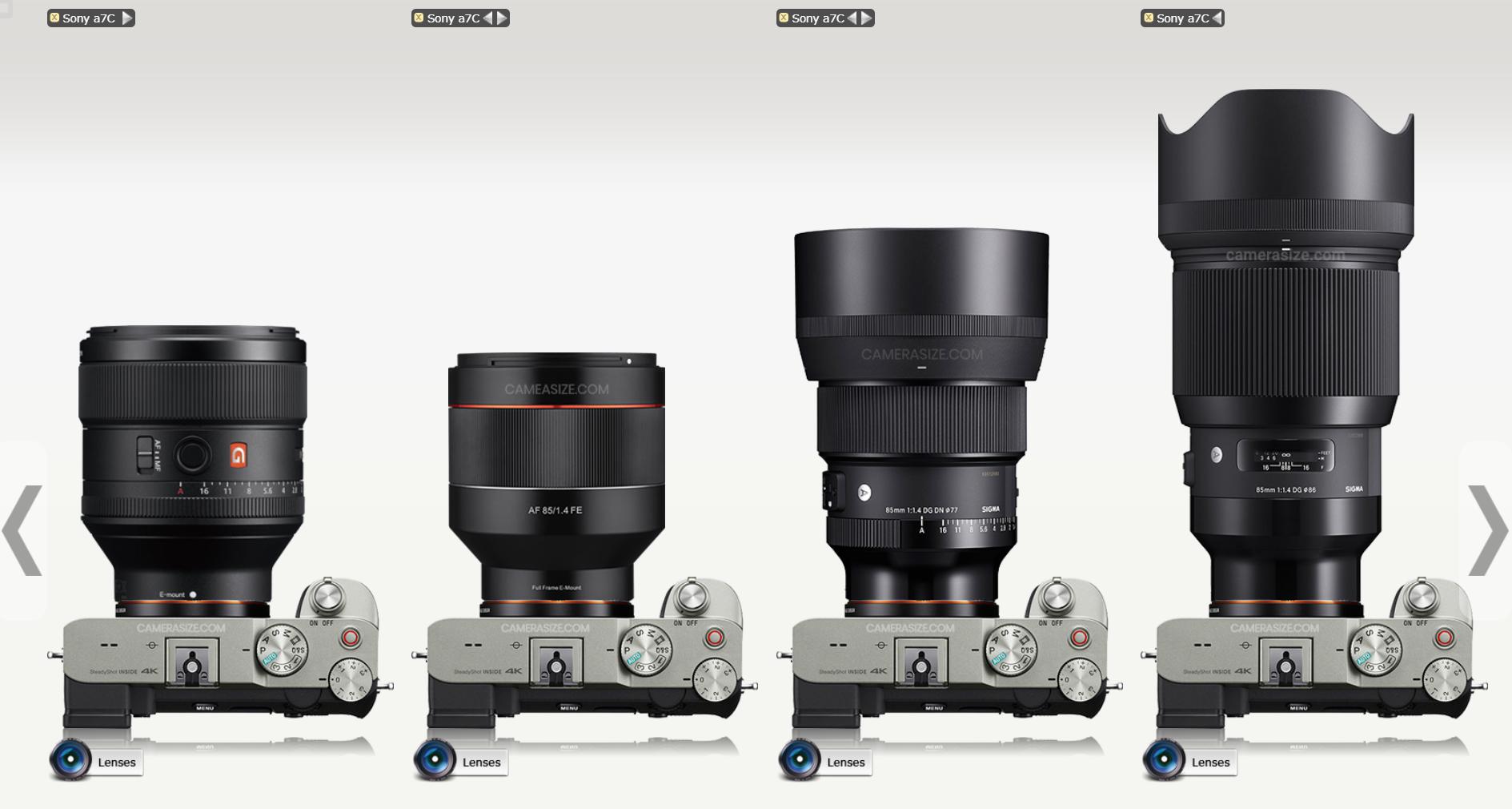 索尼适马851.4定焦镜头,适马85f1.4索尼微单