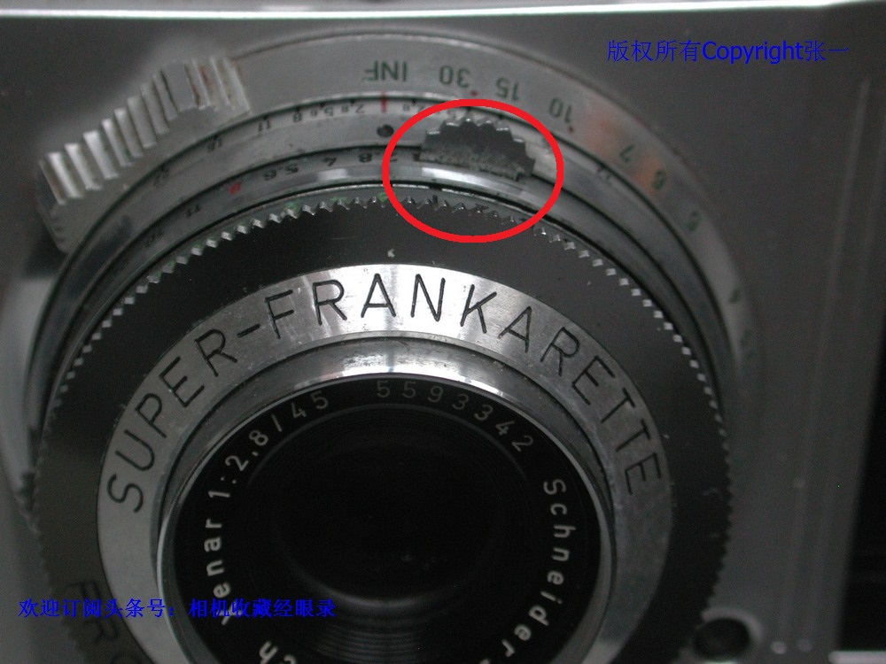 设计非常有特点的SuperFrankarette，原西德制造的旁轴照相机