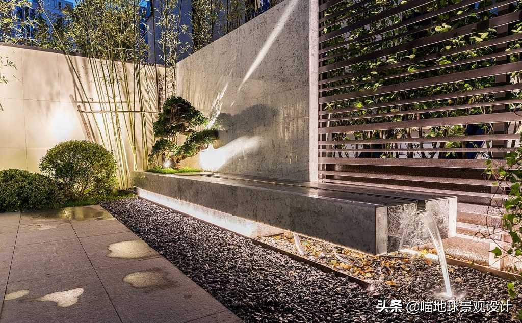 十个绝美别墅庭院墙设计,别墅边户庭院景观设计效果图