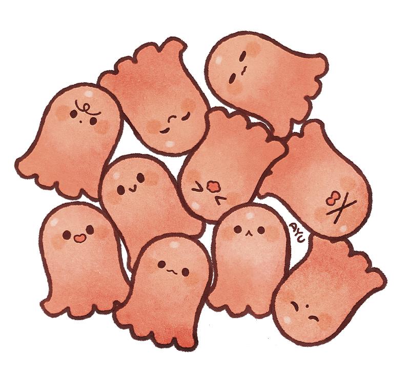 100个水彩美食插画,奈良美食插画