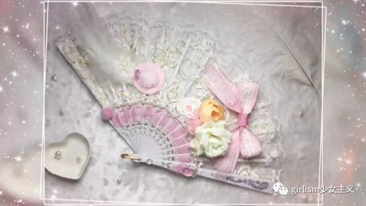 lolita轻小扇,lolita花朵团扇教程