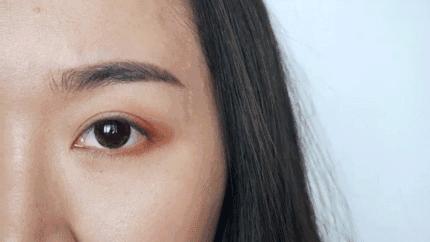 落日眼妆教程内双,大秋天眼妆