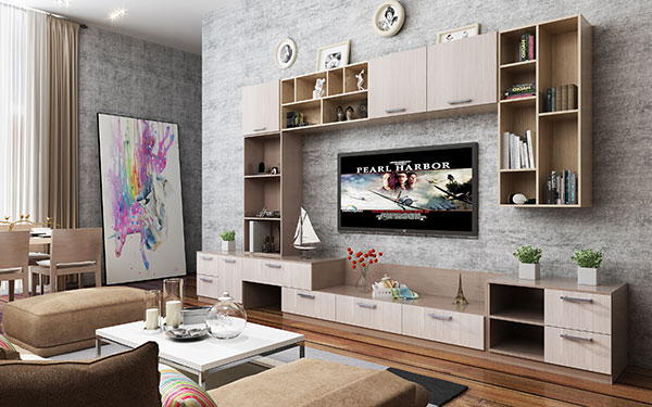 定制客厅装修效果图,客厅家居定制