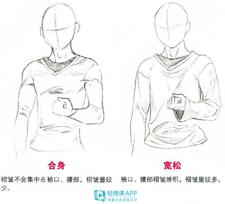 衣服的褶皱怎么画板绘,衣服的褶皱如何画
