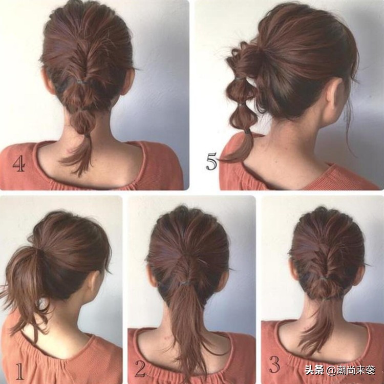 扎简单又漂亮的发型发量多,发型扎法教程简单又好看