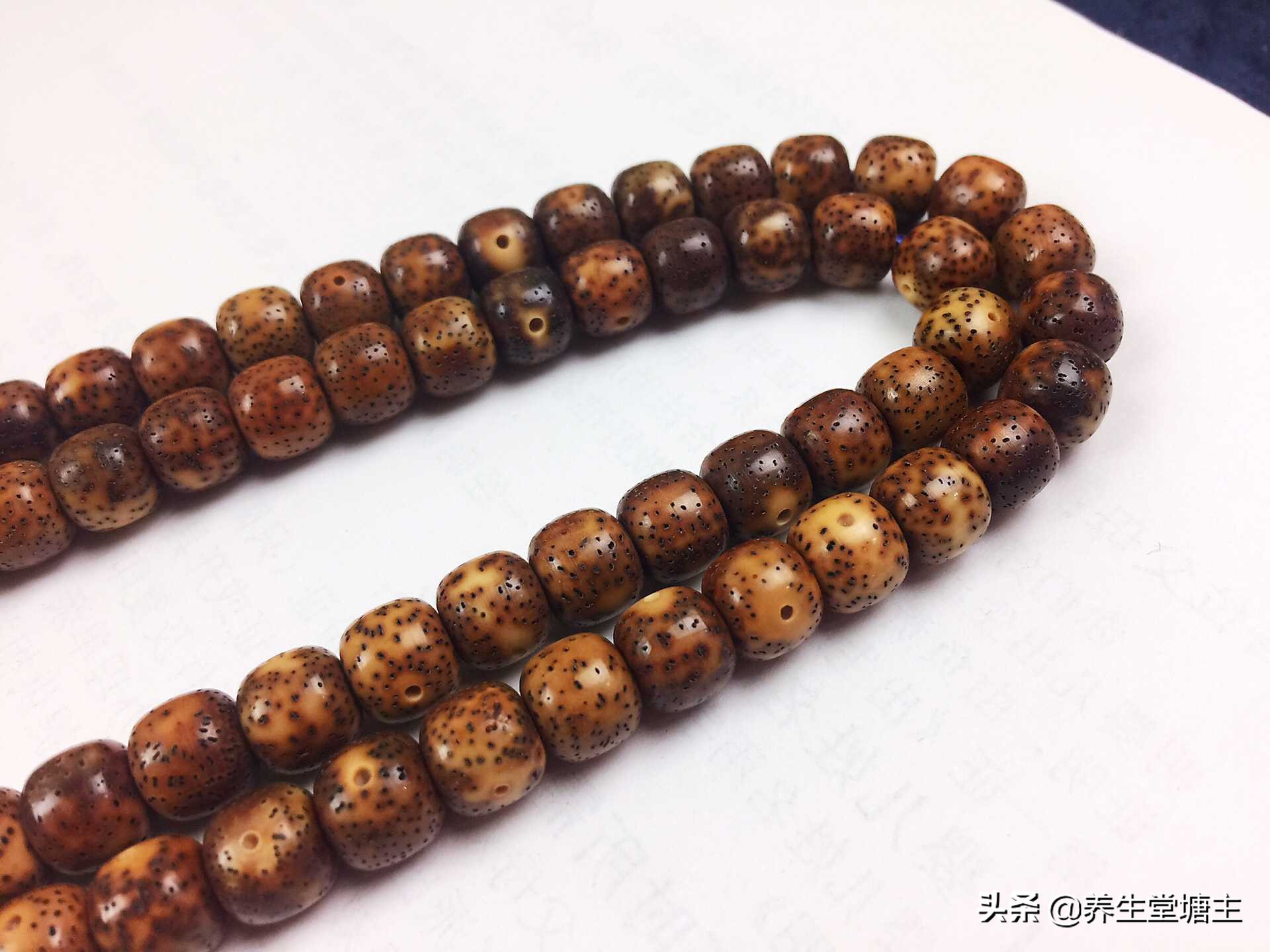 原生态顺白星月菩提的盘玩方法,星月菩提108颗怎么盘出花样