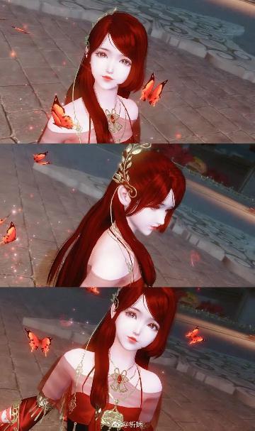 天刀端游红发是什么时装,天刀手游红发染色