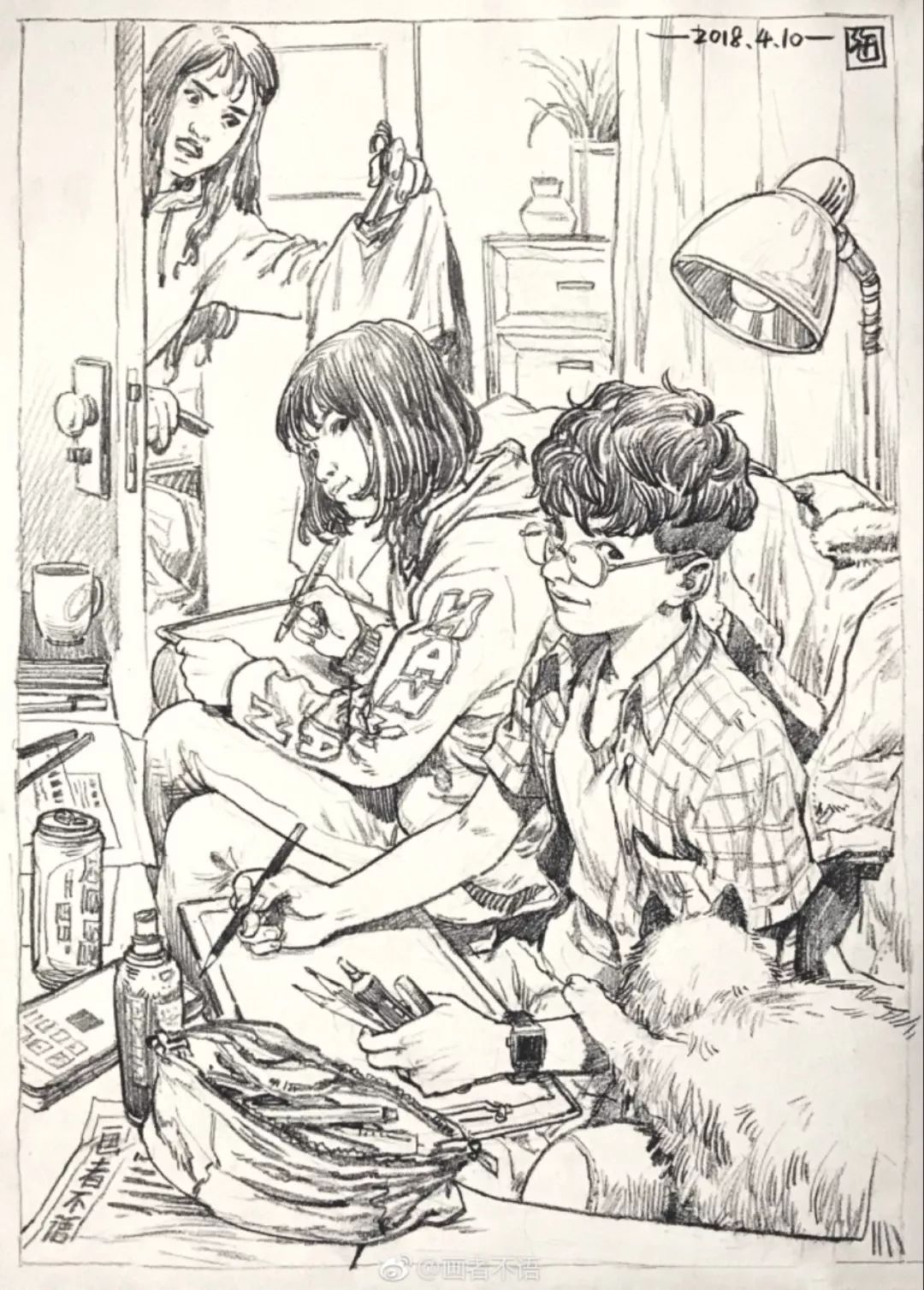 速写解析视频教程,门采尔素描速写欣赏