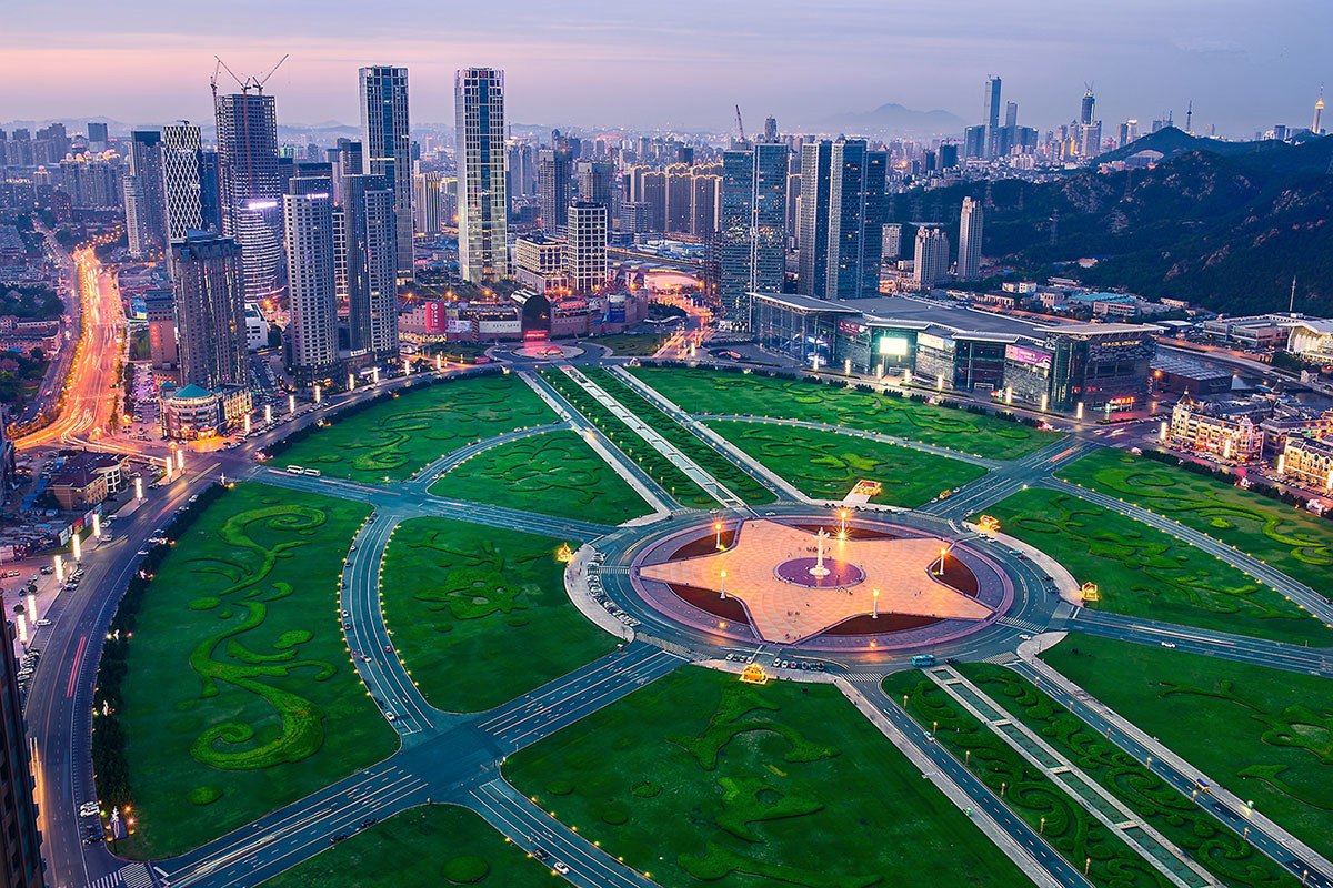 大连世界第一广场,亚洲最大的广场大连星海湾广场