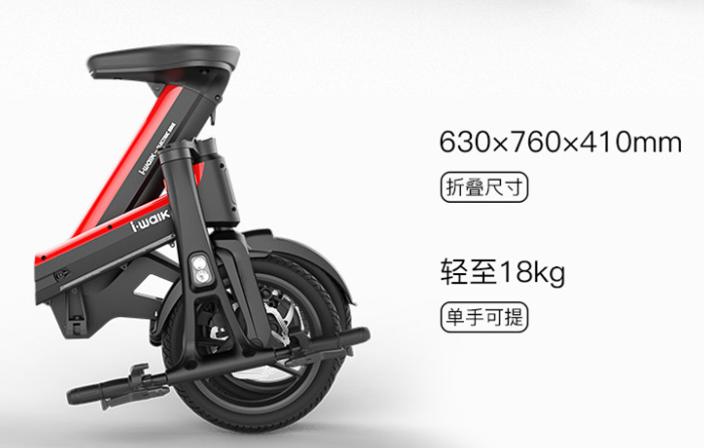 新款折叠电动车油刹,前后双碟刹锂电电动车