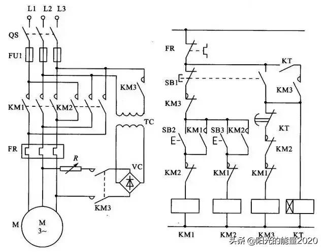 输送带自动控制电气原理图,自动控制电气图讲解