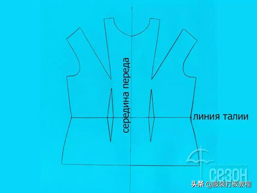 连衣裙的裁剪纸样,碎花公主连衣裙的裁剪方法及图样