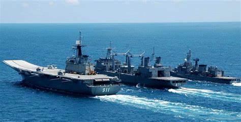 中国海军4艘俄式现代舰,2018年韩国海军国际阅舰式