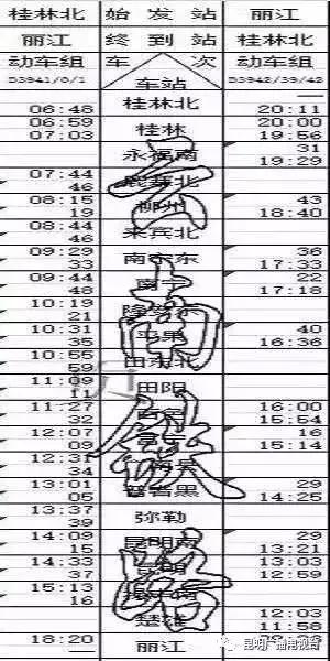 撒花！7月10日将首开丽江至桂林北动车，早上看完丽江的日出，晚上可以到桂林嗦粉
