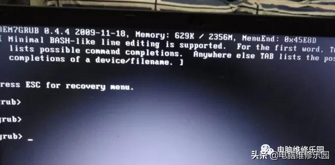 开机出现oem7grub怎么办,用了oem7电脑启动不了