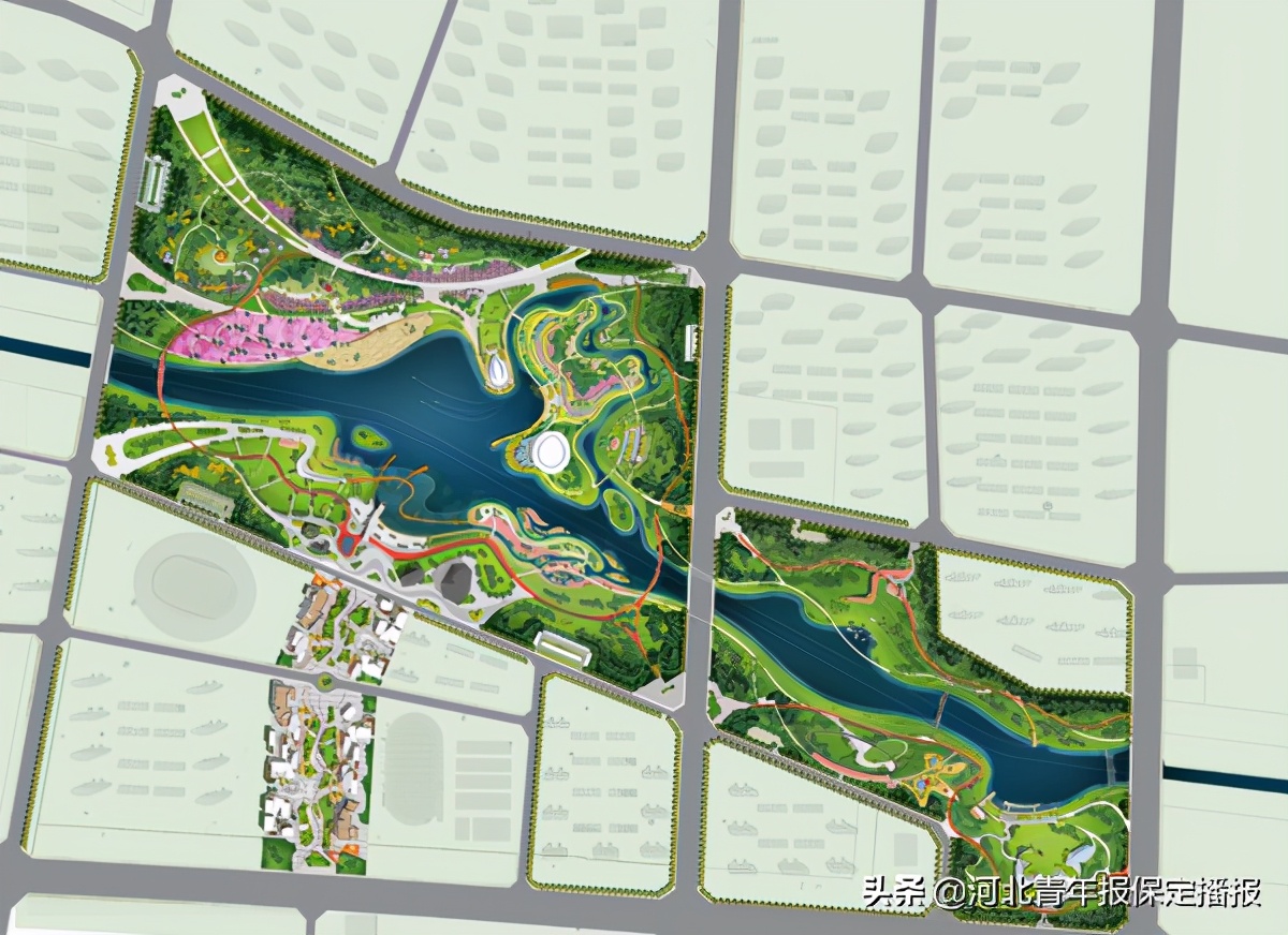 保定南城规划新发展消息,保定南城两园一中心规划图