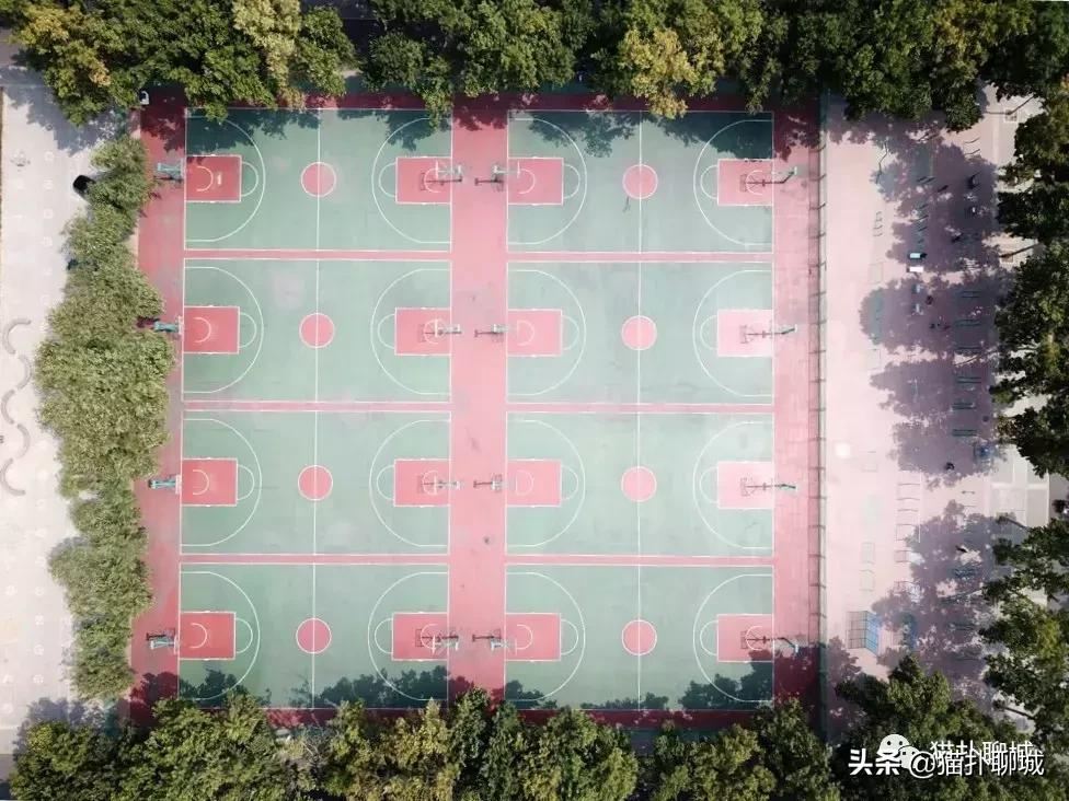 山东聊城室外篮球场,聊城篮球野球场