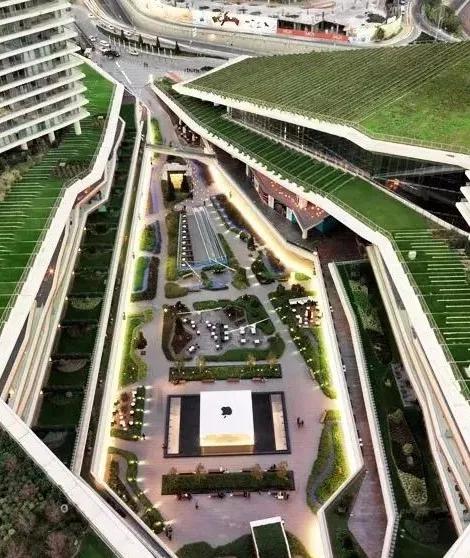 商业步行街景观设计效果图,现代商业街景观效果