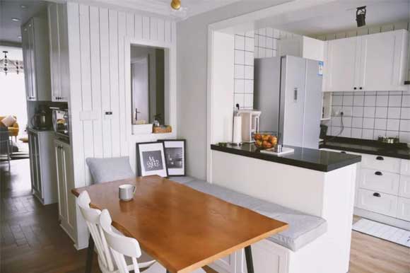 厨房装修效果图大全小户型一字型,8平米厨房餐厅装修效果图大全