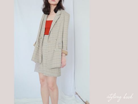 经典青色西装套裙秋冬穿搭,秋冬黑色西装连衣裙穿搭技巧