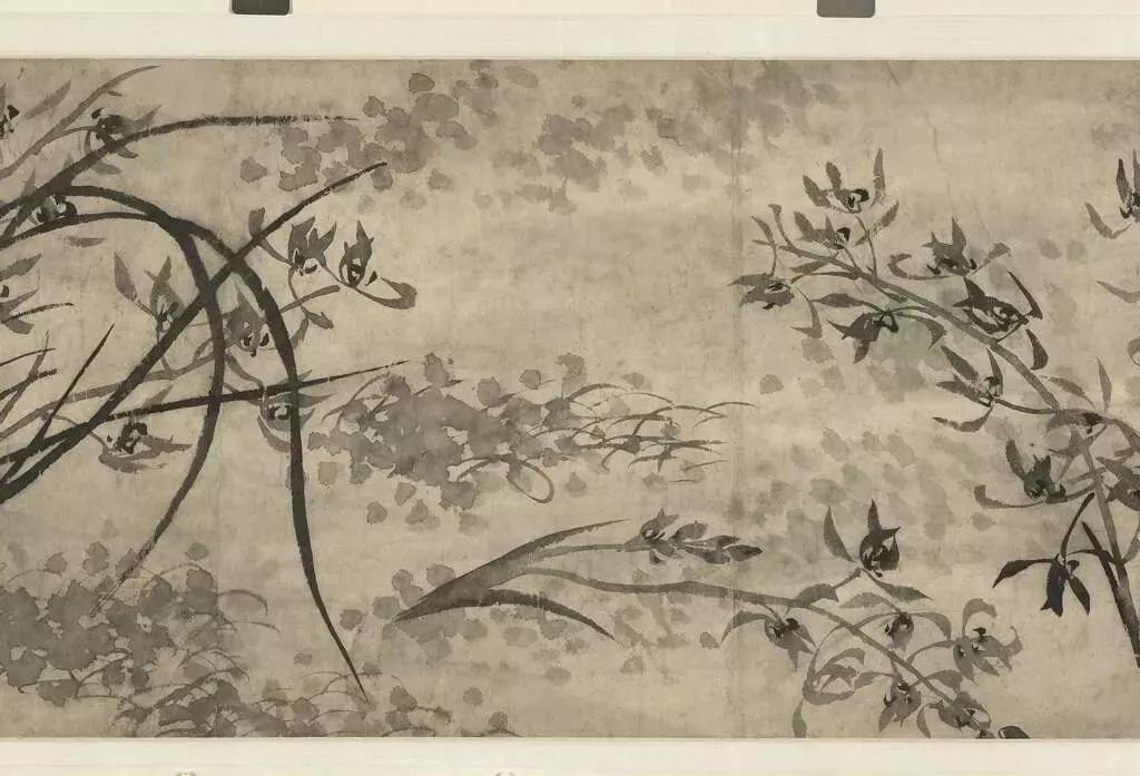 国画兰花加花瓶作品欣赏图片,五幅古代名家笔下的国画兰花欣赏