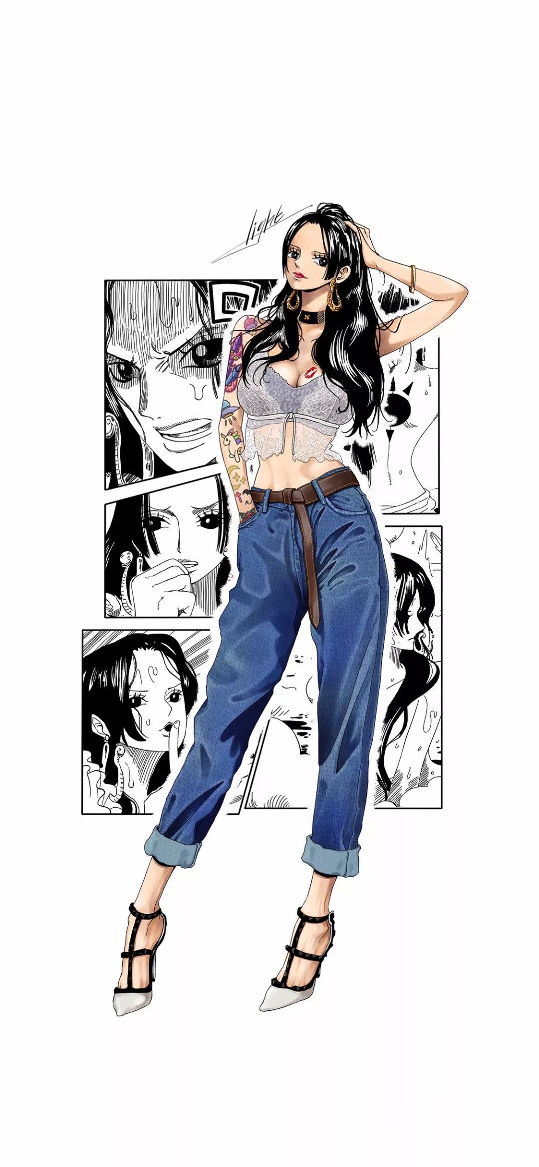 海贼王女帝穿潮服,女帝不良人壁纸海贼王