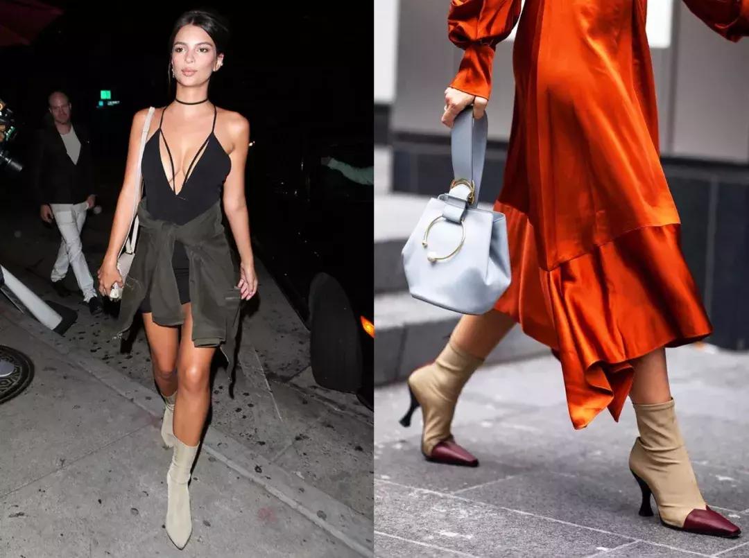 英伦袜靴穿搭裙子,袜靴穿搭新款