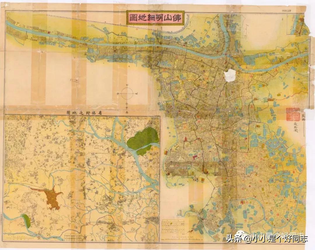 佛山南海之前的旧地图,旧佛山地图