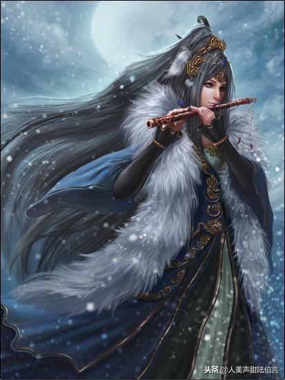 三国杀蔡文姬原画分析,三国杀蔡文姬皮肤泪捻琵琶