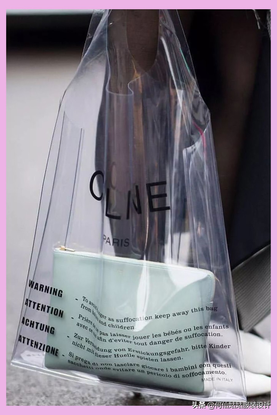 一次性雨衣也穿的很好看,雨衣可外穿