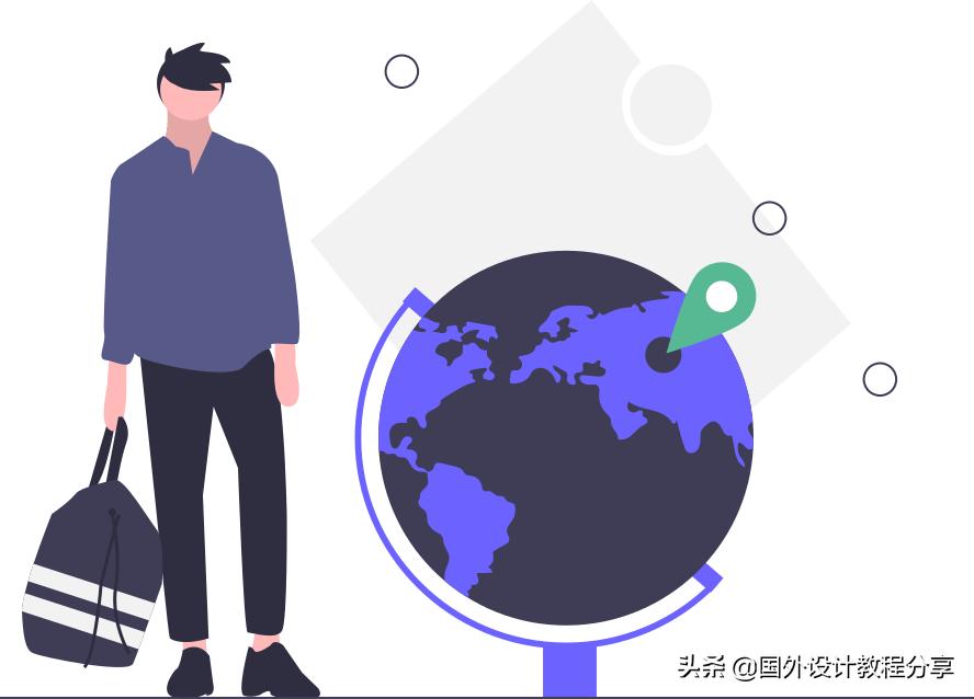 扁平矢量插画色彩教程,扁平矢量家具插画