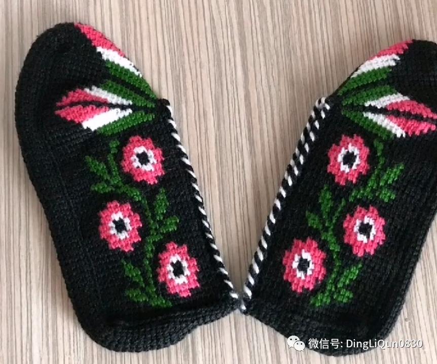 波西米亚风手工编织鞋子,针织作品50款