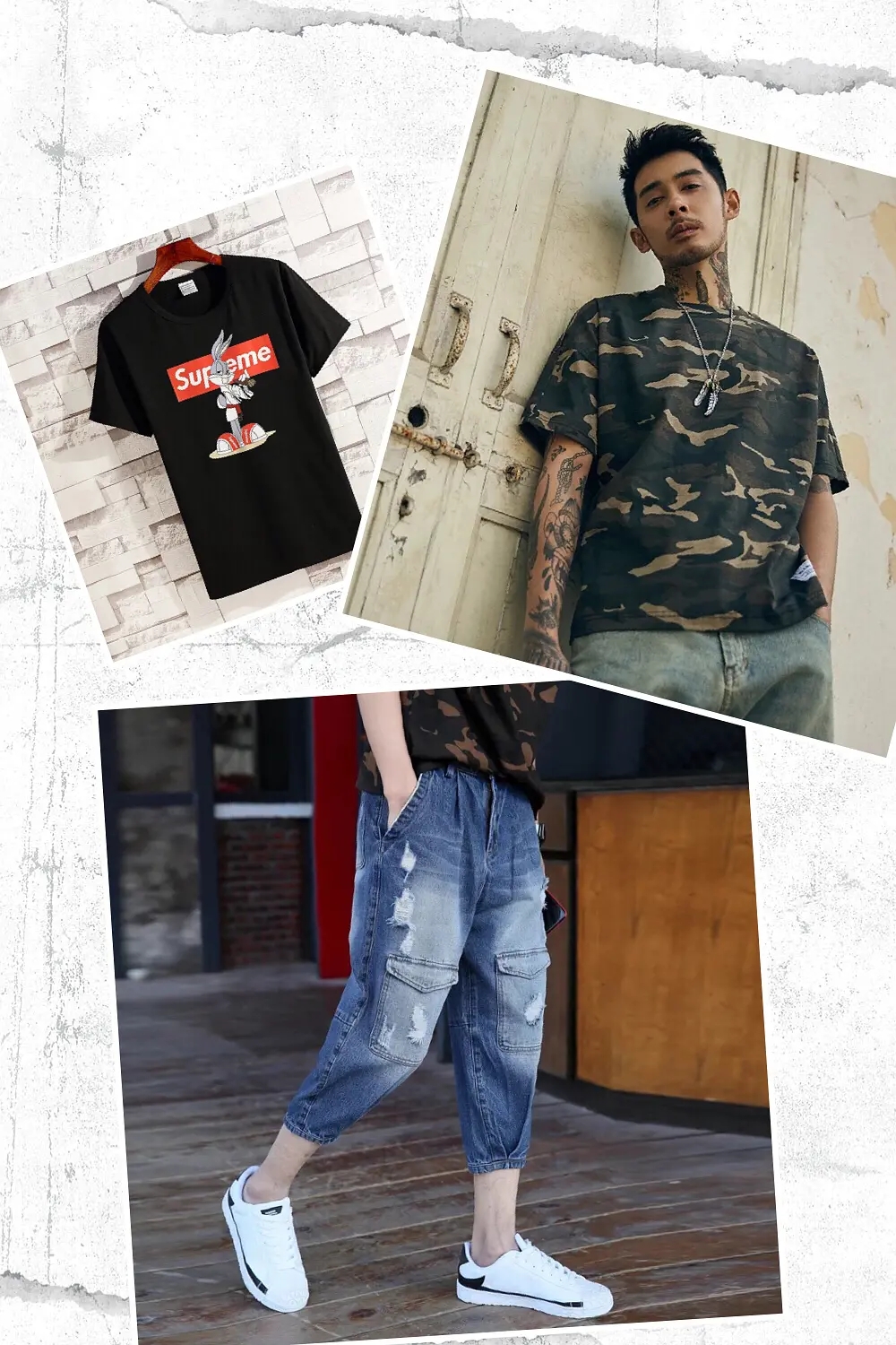 男士牛仔裤穿搭技巧大全,男士阔腿牛仔裤穿搭