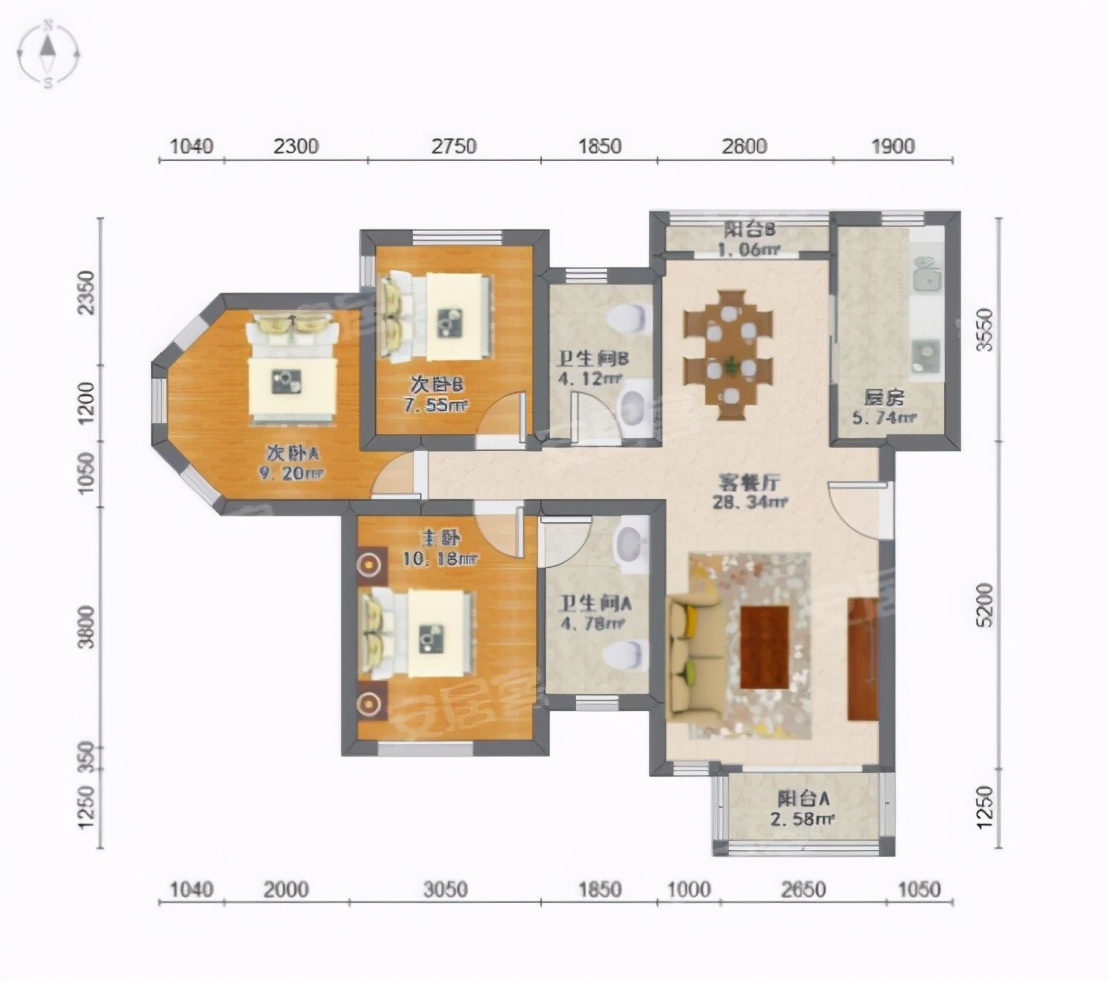总价100万精装修二手房地铁口,总价20万一套的地铁房周边有学校
