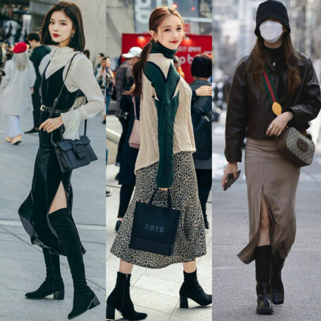 2019韩国时尚穿搭街拍,韩国街拍美女惊艳的穿搭