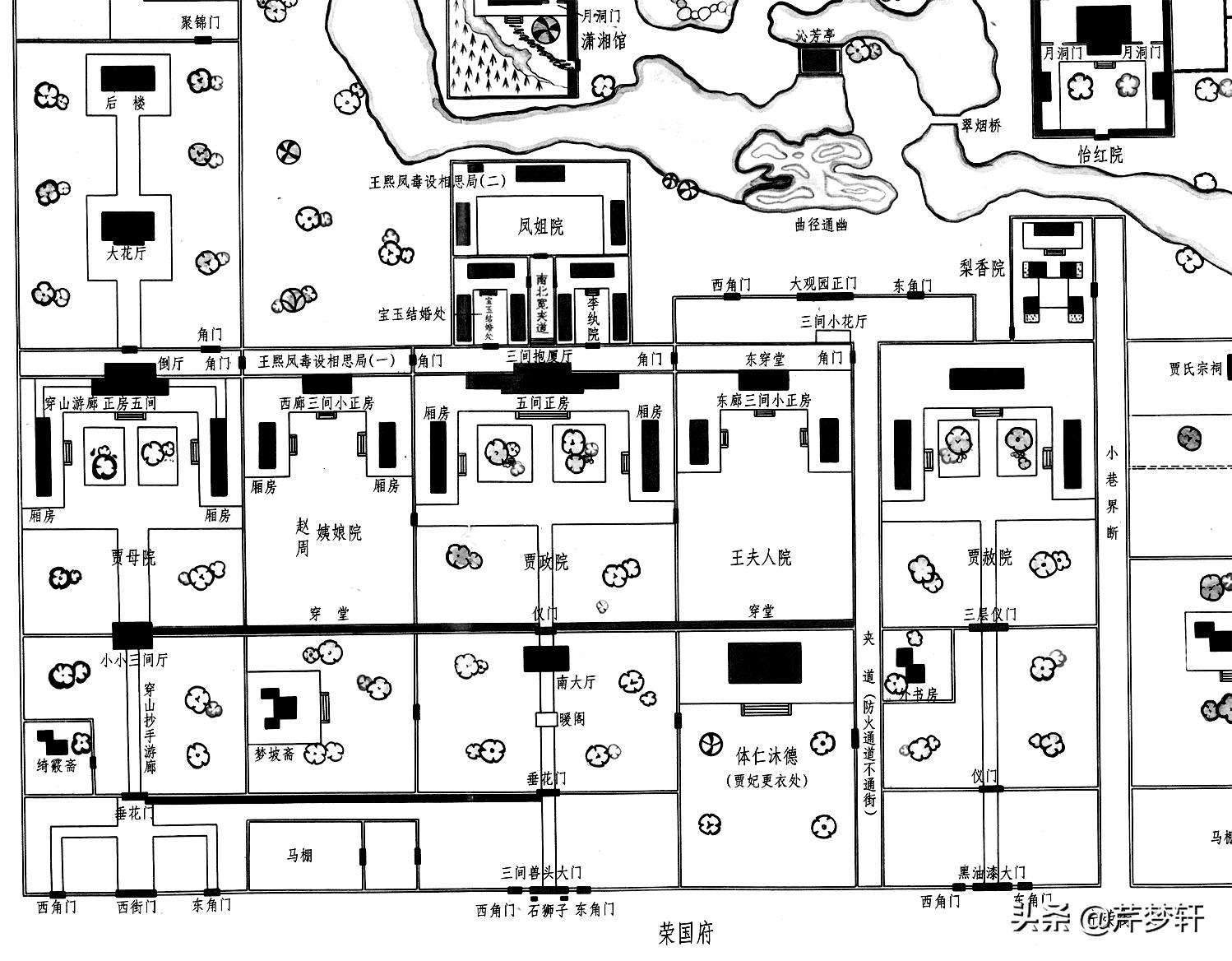 红楼梦荣国府大致结构,红楼梦论荣国府兴衰