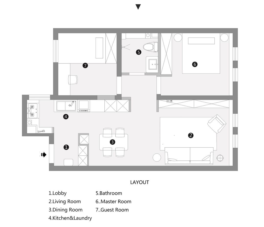 小户型不要茶几电视柜怎么布置,客厅装修不需要茶几电视柜