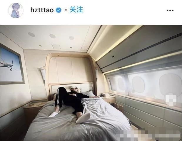 黄子韬高调晒私人飞机事件,黄子韬私人飞机图片