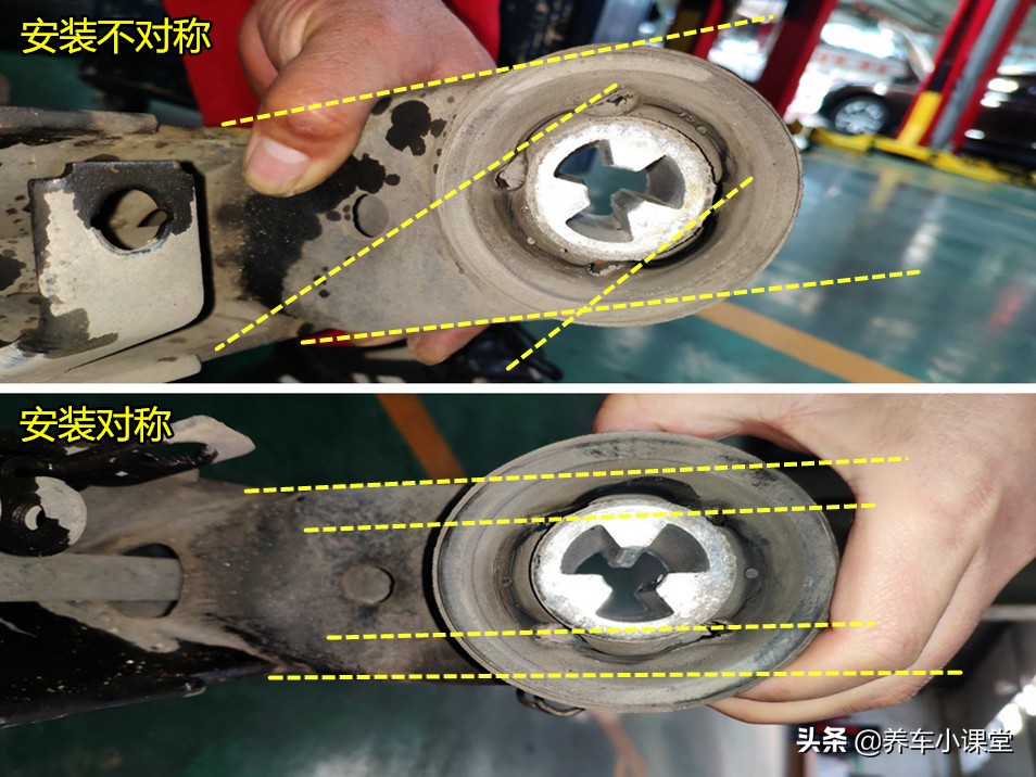 后桥胶套损坏影响四轮定位吗,车前轮异响需要做四轮定位吗