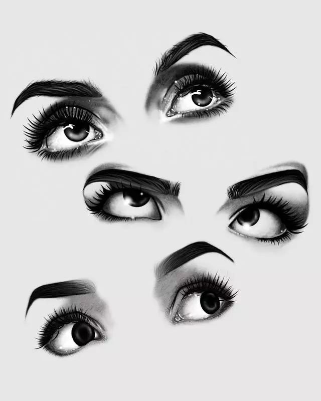 各种眼睛画法大合集,各种眼睛的画法教程容易记