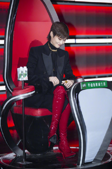 李宇春穿的什么牌子的马丁靴,李宇春黑色高领靴