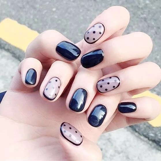 包边拼色美甲做法,美甲包边教程完整版