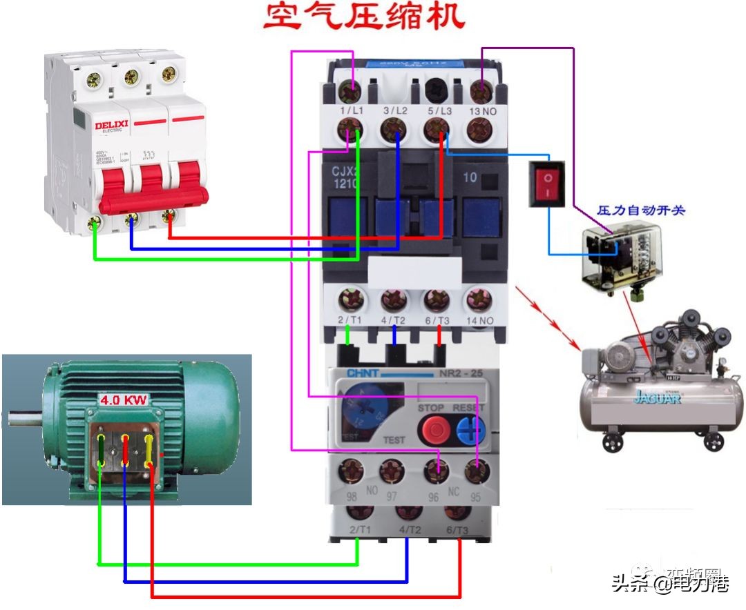 零基础学习电工彩图自学速成,零基础学电工高清彩图接线
