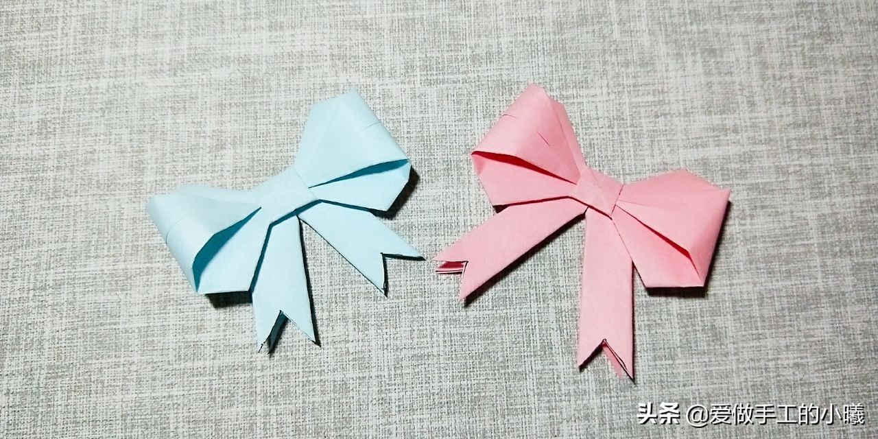 手工折纸蝴蝶结手环简单又好看,折纸蝴蝶结装饰