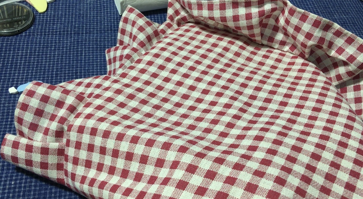 手工制作圆形枕头套,花边圆形枕头制作教程