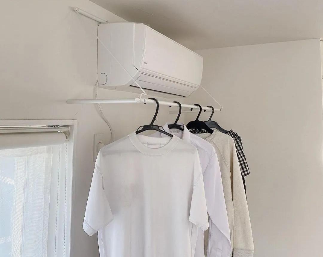 日本无阳台晾衣,日本主妇阳台晾衣