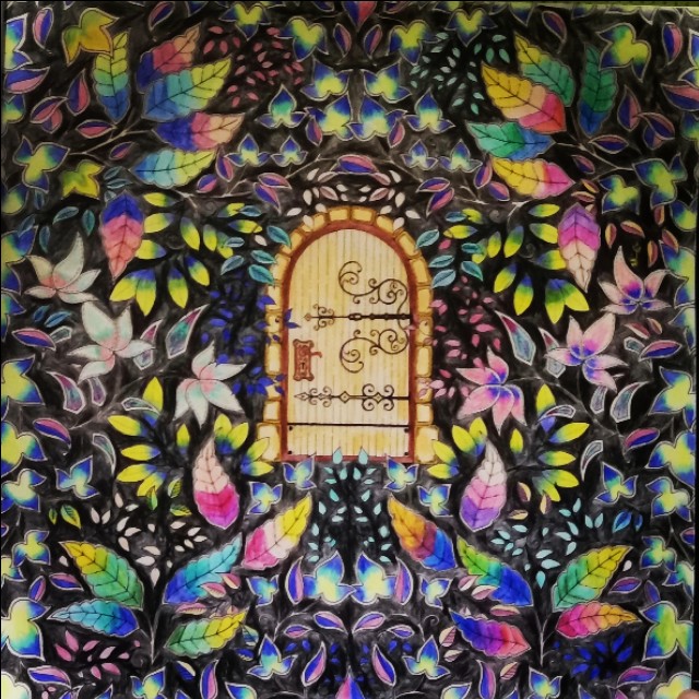 秘密花园涂色步骤教程,秘密花园涂色作品全集图片